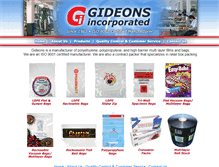 Tablet Screenshot of gideonsinc.com